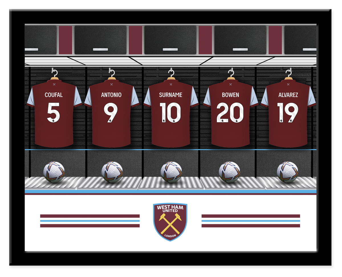 West ham sale shirt personalised