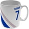 Personalised Brighton Colour Stripe Ceramic Mug