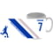 Personalised Brighton Colour Stripe Ceramic Mug