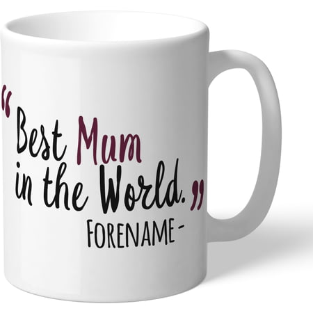 Personalised Burnley FC Best Mum In The World Mug