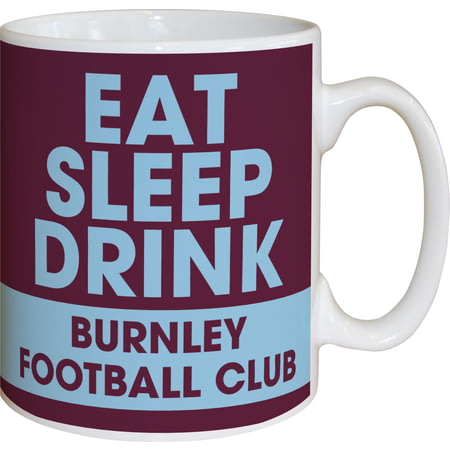 Personalised Burnley FC Eat Sleep Drink Mug