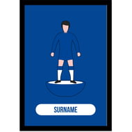 Personalised Chelsea Player Figure A4 Framed Print