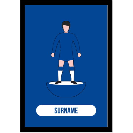 Personalised Chelsea Player Figure A4 Framed Print