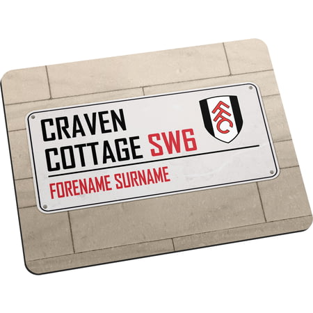 Personalised Fulham FC Street Sign Mouse Mat