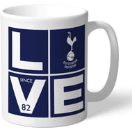 Personalised Tottenham Hotspur FC Love Mug