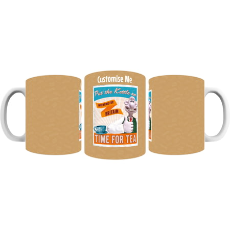 Personalised Wallace And Gromit "Put The Kettle On" Mug