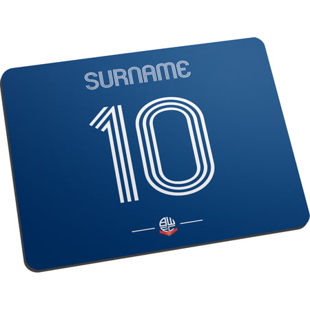Personalised Bolton Wanderers Retro Shirt Mouse Mat