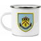 Personalised Burnley FC Back Of Shirt Enamel Camping Mug