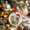 Personalised Gingerbread Initial Letter Christmas Ceramic Hanging Tree Decoration - 7cm