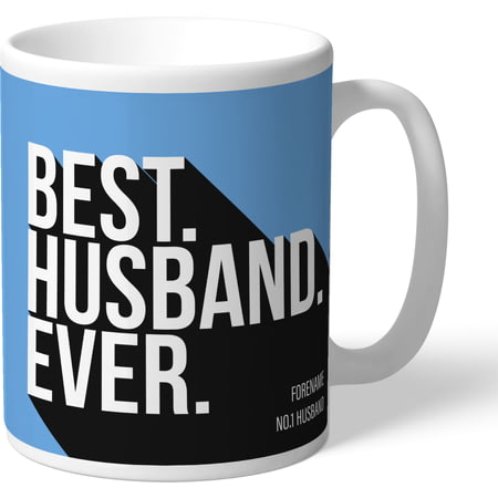 Personalised Manchester City FC Best Husband Ever Mug