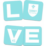 Personalised Surrey County Cricket Club Love Coasters (x4)