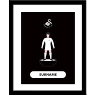 Personalised Swansea City Player Figure Framed Print