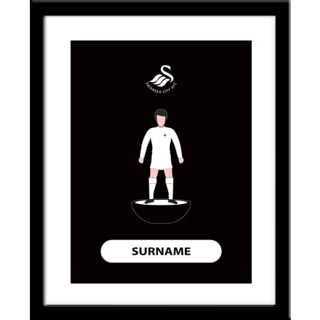 Personalised Swansea City Player Figure Framed Print