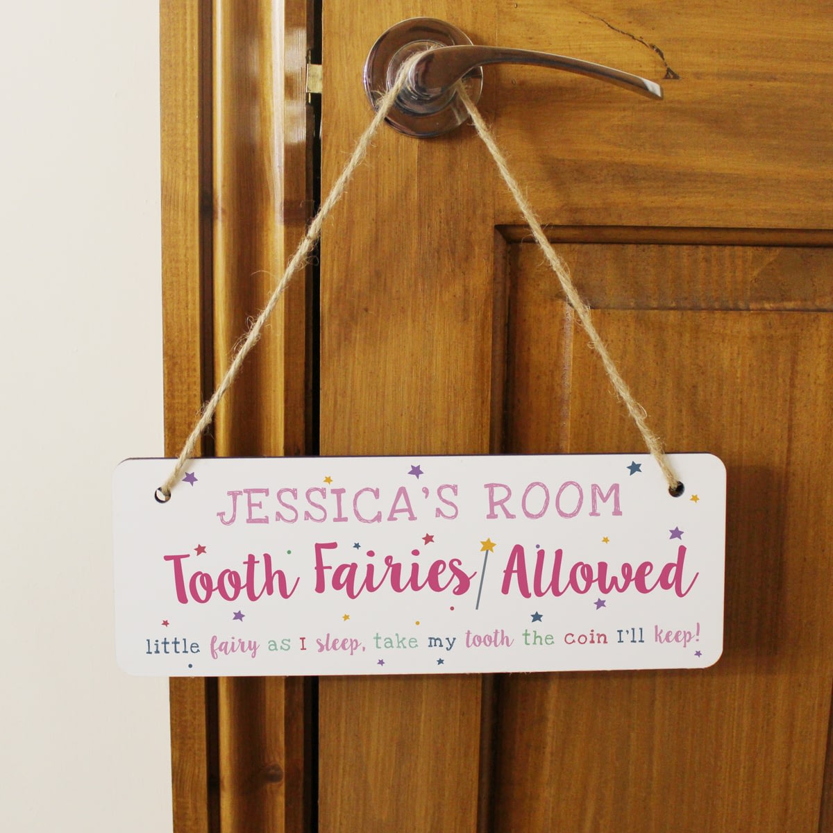 Personalised Tooth Fairy Door Sign From Go Find A Gift