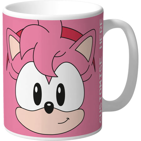Personalised Classic Sonic Amy Face Mug