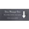 Personalised Down Arrow Motif Natural Slate Sign Garden Plaque With Wall Fixings - 25x10cm
