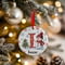 Personalised Snowman Initial A Ceramic Christmas Tree Decoration - 7cm