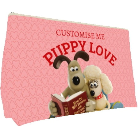 Personalised Wallace And Gromit Puppy Love Small Wash Bag