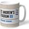Personalised Birmingham City FC St Andrews Stadium Street Sign Mug
