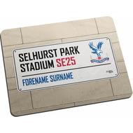 Personalised Crystal Palace FC Street Sign Mouse Mat