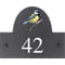 Personalised Great Tit Bird Motif Slate House Name Or Number Plaque/Sign - 25x20cm