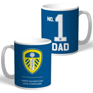 Personalised Leeds United FC No.1 Dad Mug