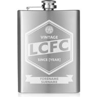 Personalised Leicester City FC Vintage Hip Flask