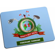 Personalised Best Golfer Mouse Mat