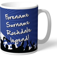 Personalised Rochdale AFC Legend Mug