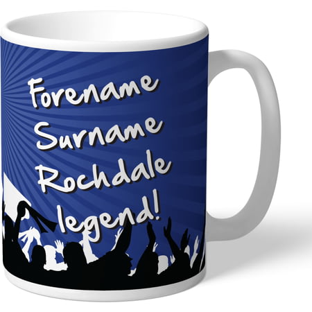 Personalised Rochdale AFC Legend Mug