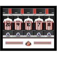 Personalised Sunderland AFC Dressing Room Shirts Framed Print