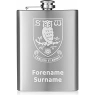 Personalised Sheffield Wednesday FC Crest Hip Flask