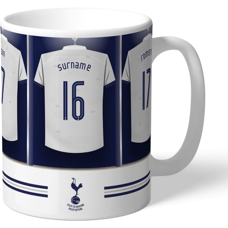 Personalised Tottenham Hotspur FC Dressing Room Shirts Mug
