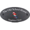 Personalised Red Macaw Bird Motif Oval Slate House Sign Plaque 25x13cm