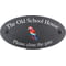 Personalised Red Macaw Bird Motif Oval Slate House Sign Plaque 25x13cm
