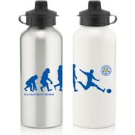 Personalised Leicester City Player Evolution Aluminium Sports Water Bottle