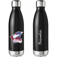 Personalised Scunthorpe United FC Crest Black Insulated Water Bottle