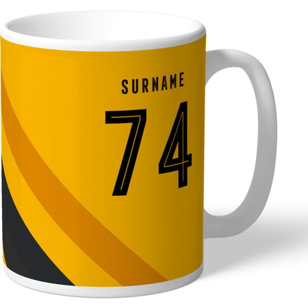 Personalised Wolves FC Stripe Mug