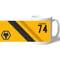 Personalised Wolves FC Stripe Mug