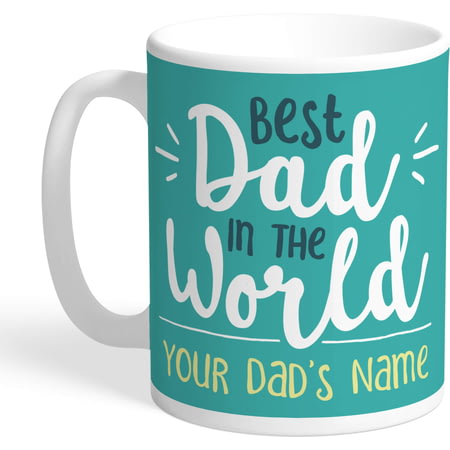 Personalised Best Dad In The World Mug