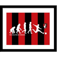 Personalised AFC Bournemouth Evolution Framed Print