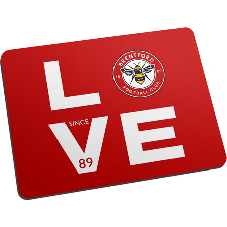 Personalised Brentford FC Love Mouse Mat
