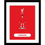 Personalised Liverpool FC Player Figure Framed Print