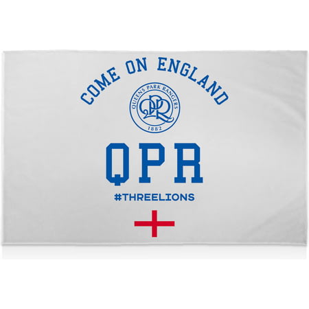 Personalised Queens Park Rangers FC Come On England 8ft X 5ft Banner