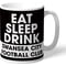 Personalised Swansea City AFC Eat Sleep Drink Mug
