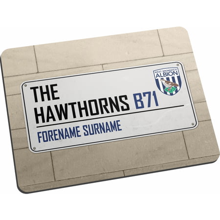 Personalised West Bromwich Albion FC Street Sign Mouse Mat