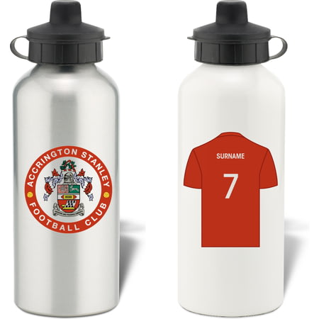 Personalised Accrington Stanley Aluminium Sports Water Bottle