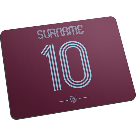 Personalised Burnley FC Retro Shirt Mouse Mat