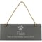 Personalised Dog Paw Print Hanging Slate Plaque/Sign