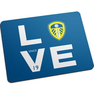 Personalised Leeds United Love Mouse Mat